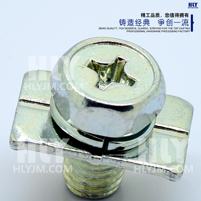 十一字外六角螺钉和长方型垫圈组合