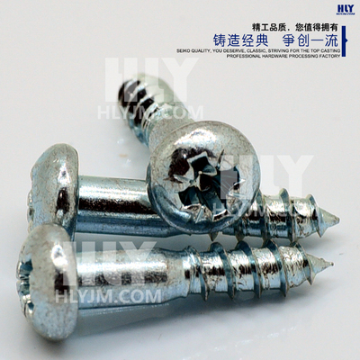 米字槽圆头半牙自攻螺钉